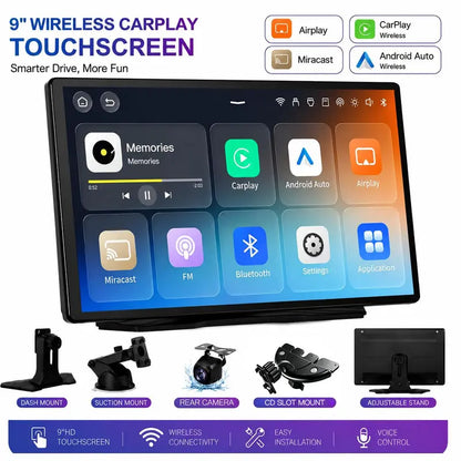 TinyLume™ Pro 9 Inch 2025 CarPlay Tablet