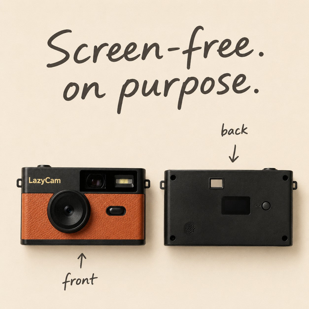 LazyCam Screen-Free Retro Camera