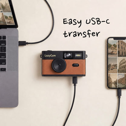 LazyCam Screen-Free Retro Camera