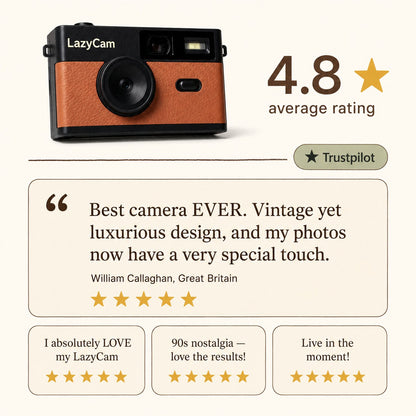 LazyCam Screen-Free Retro Camera
