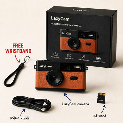 LazyCam Screen-Free Retro Camera